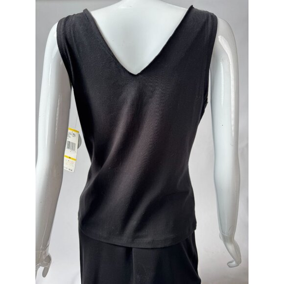 Nine West Black Sidewalk Cafe Sleeveless Top With Sequin Detail Size M New With - Picture 16 of 16
